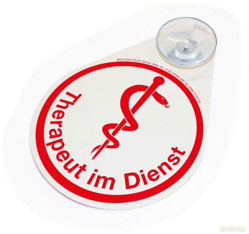 Boi: BOI Hinweisschild "Therapeut im Dienst"