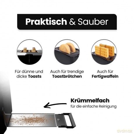 Bomann: BOMANN TA 6065 CB Toaster schwarz