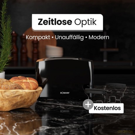 Bomann: BOMANN TA 6065 CB Toaster schwarz