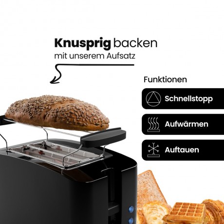 Bomann: BOMANN TA 6065 CB Toaster schwarz