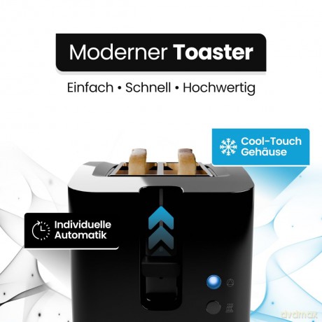 Bomann: BOMANN TA 6065 CB Toaster schwarz