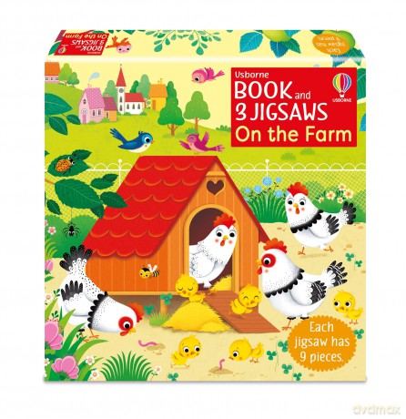 Book And 3 Jigsaws On The Farm [KSIĄŻKA]