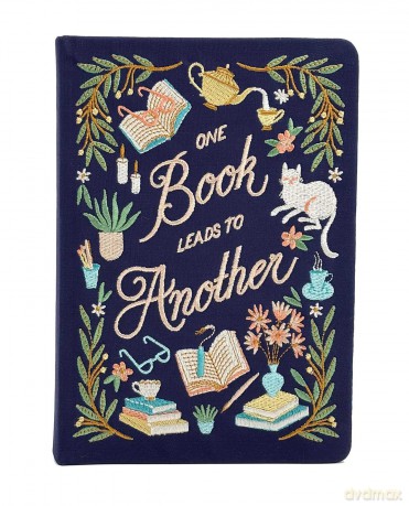 Book Lovers Embroidered Journal [KSIĄŻKA]