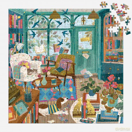 Bookshop Afternoon 500 Piece Foil Puzzle [KSIĄŻKA]