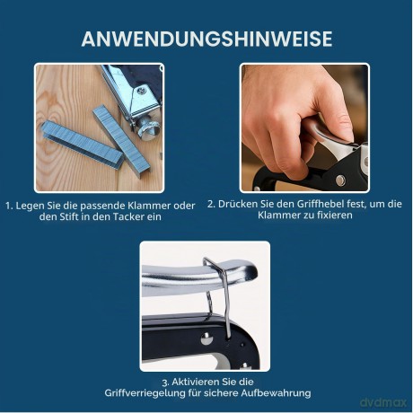 BOSCH Handtacker HT 14 schwarz-chrom