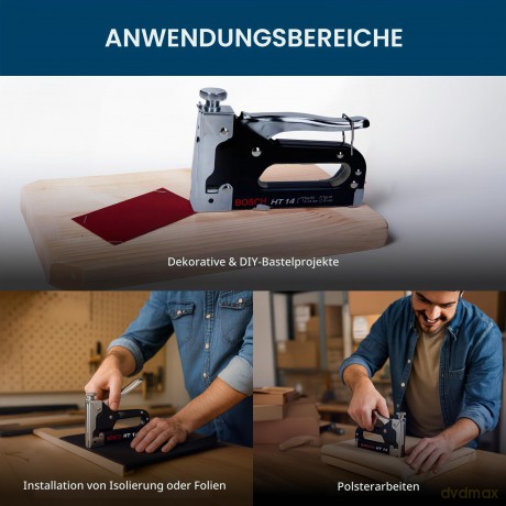 BOSCH Handtacker HT 14 schwarz-chrom