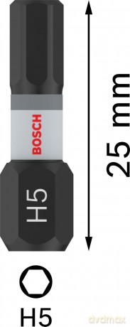 Bosch: BOSCH PRO Hex Impact Bits, H5, 2 St.