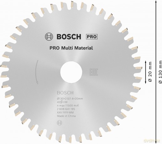 Bosch: BOSCH PRO Multi Material Kreissgeblatt
