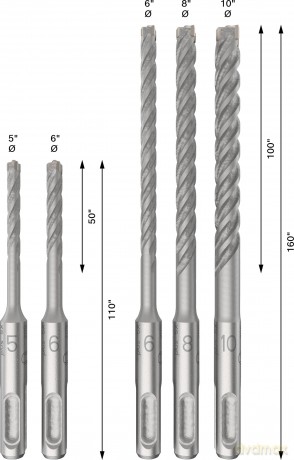 Bosch: BOSCH PRO SDS plus-5X Hammerbohrer-Set,