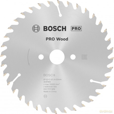Bosch: BOSCH PRO Wood Kreissgeblatt 150,0 mm,