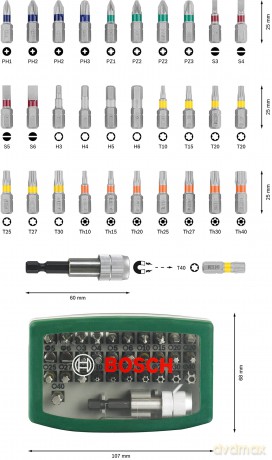 Bosch Schrauberbitset 32-tlg.