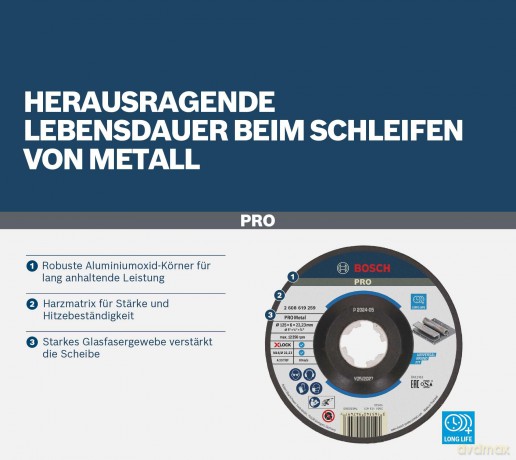 Bosch: BOSCH Schruppscheibe PRO Metal