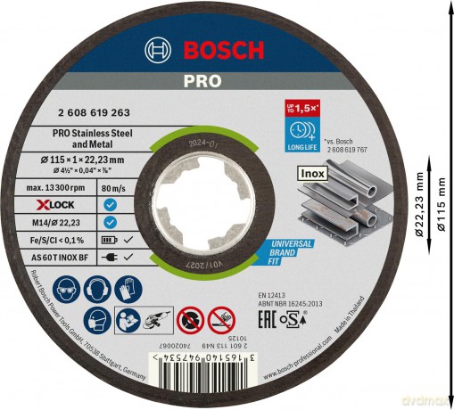 Bosch: BOSCH Trennscheiben PRO Stainless Steel