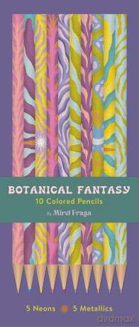 Botanical Fantasy 10 Colored Pencils [KSIĄŻKA]