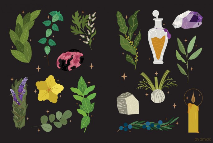 Botanical Magickal Stickers Spells [KSIĄŻKA]