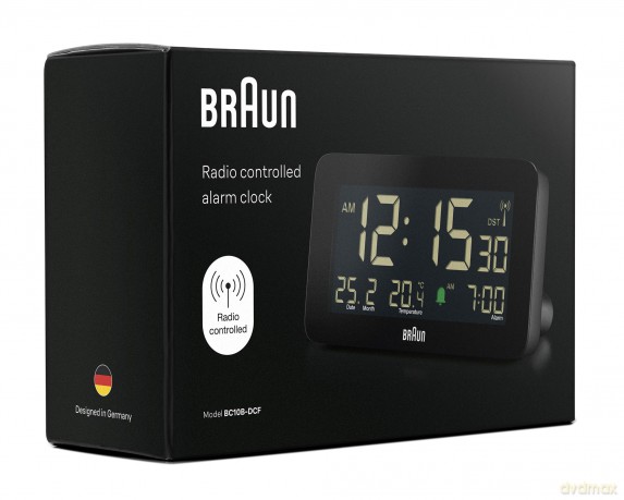 Braun BC10B-DCF Funk-Digitalwecker fźr d