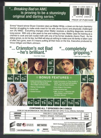 Breaking Bad: Complete First Season [3DVD]