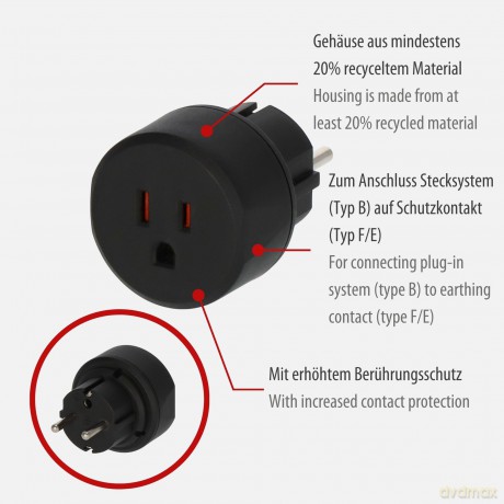 Brennenstuhl Adapter Travel Stecksystem