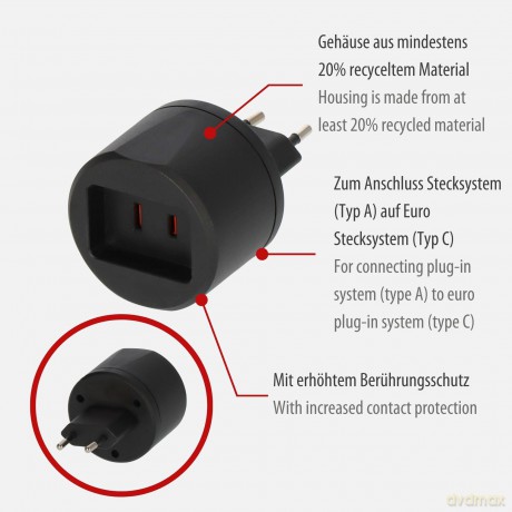 Brennenstuhl Adapter Travel Stecksystem
