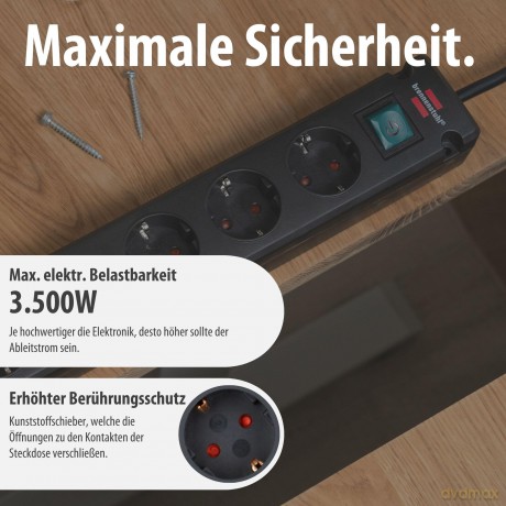 brennenstuhl Bremounta 5-fach Steckdosen