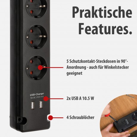 brennenstuhl Bremounta 5-fach Steckdosen