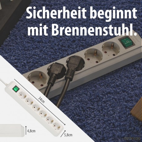 Brennenstuhl: brennenstuhl Eco-Line 6-fach Steckdosenl