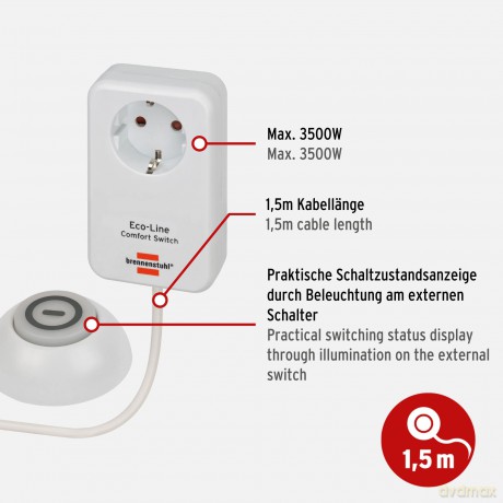 Brennenstuhl: brennenstuhl Eco-Line Comfort Switch Ste