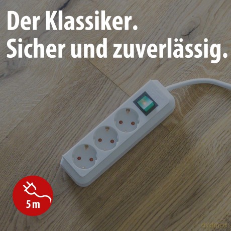 Brennenstuhl Eco-Line mit Schalter 3-fac