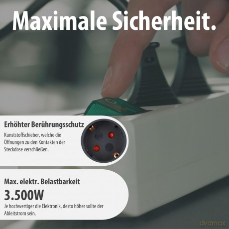 Brennenstuhl Eco-Line mit Schalter 3-fac