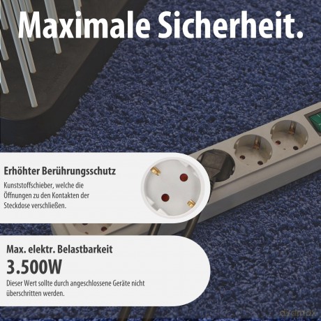 Steckdosenleiste 6-Fach Schuko: Brennenstuhl Eco-Line mit Schalter 6-fac