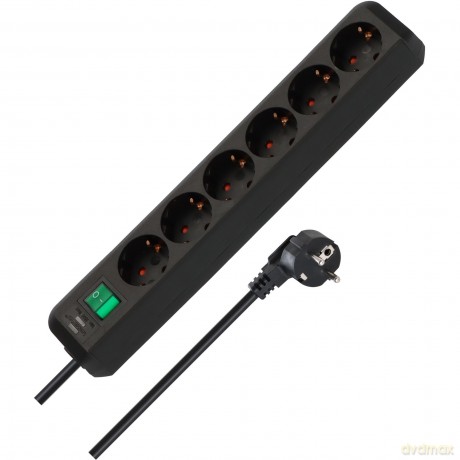 Brennenstuhl Eco-Line mit Schalter 6-fac