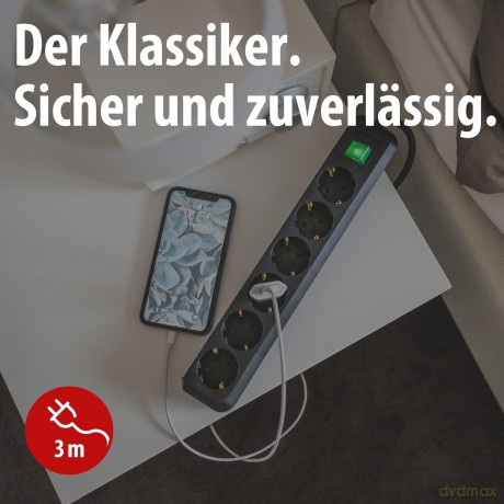 Brennenstuhl Eco-Line mit Schalter 6-fac