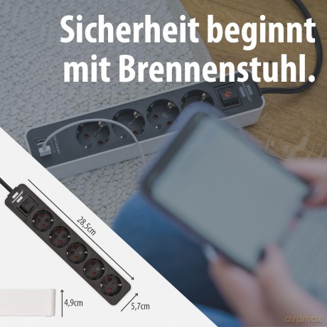 Brennenstuhl: brennenstuhl Ecolor 4-fach Steckdosenlei