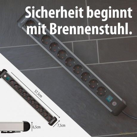 Brennenstuhl: brennenstuhl Premium-Alu-Line 10-fach St