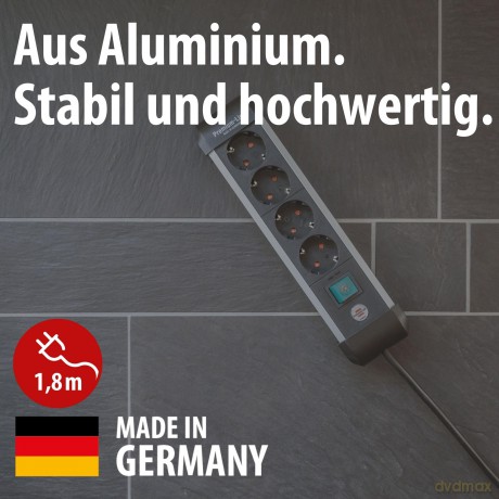 Brennenstuhl: brennenstuhl Premium-Alu-Line 4-fach Ste