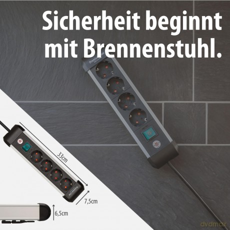 Brennenstuhl: brennenstuhl Premium-Alu-Line 4-fach Ste