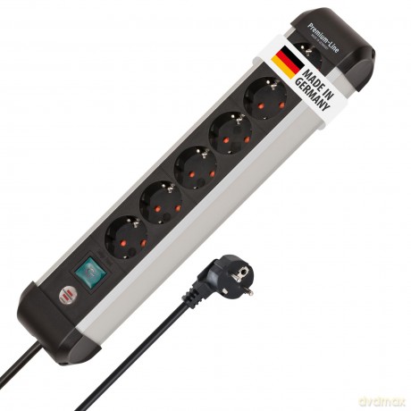 brennenstuhl Premium-Alu-Line 6-fach Ste