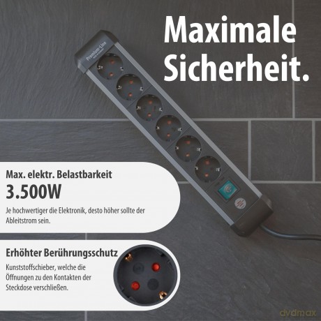 brennenstuhl Premium-Alu-Line 6-fach Ste