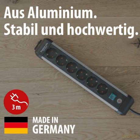 brennenstuhl Premium-Alu-Line 6-fach Ste