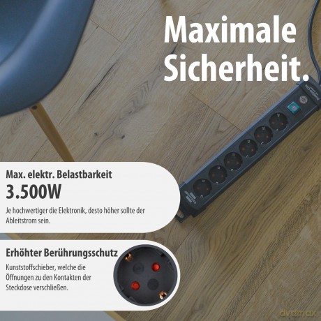 Brennenstuhl Premium-Line 6-fach mit Sch
