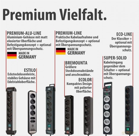 Brennenstuhl Premium-Line 6-fach mit Sch