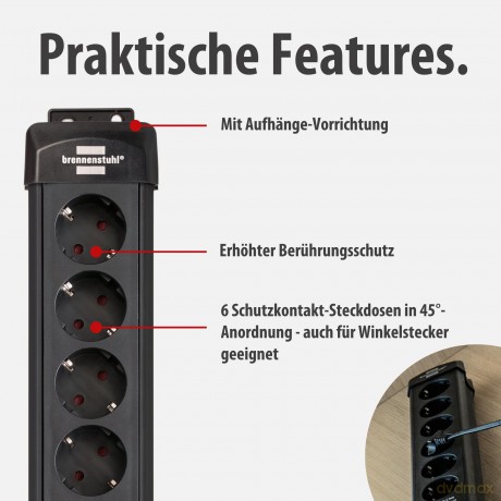 Brennenstuhl: brennenstuhl Premium-Line 6-fach Steckdo