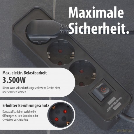 Brennenstuhl Steckdosenl. Ecolor 3-x sch