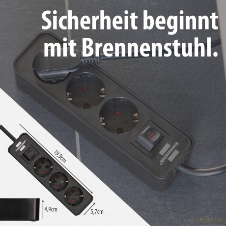 Brennenstuhl Steckdosenl. Ecolor 3-x sch