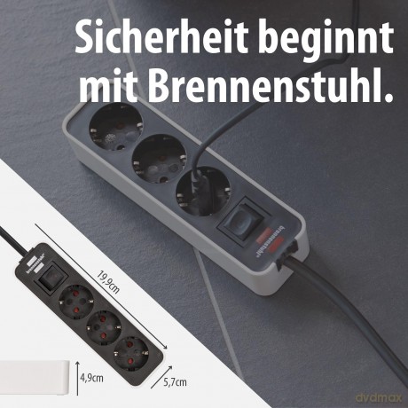 Brennenstuhl Steckdosenl. Ecolor 3-x wei