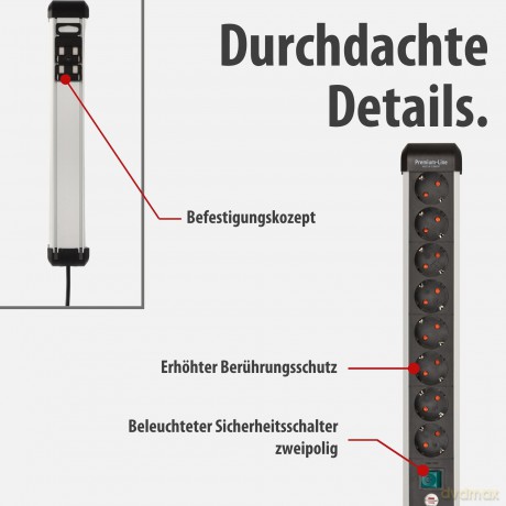 Brennenstuhl Steckdosenleiste Premium-AL