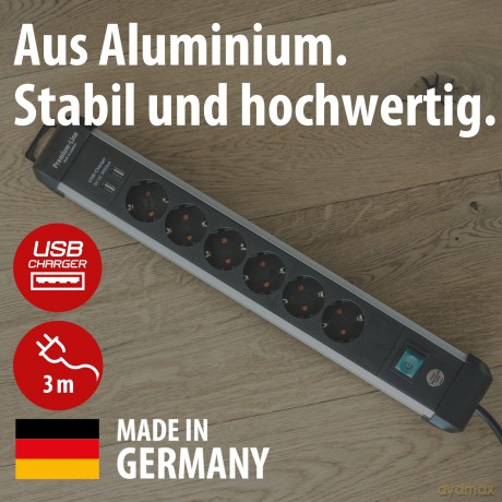 Brennenstuhl Steckdosenleiste Premium-AL