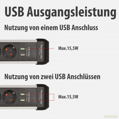 Brennenstuhl Steckdosenleiste Premium-AL