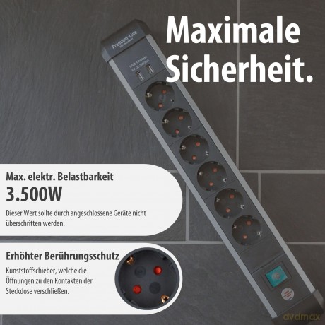 Brennenstuhl Steckdosenleiste Premium-AL