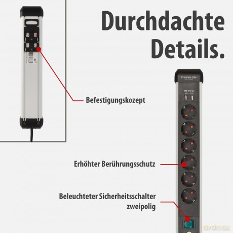 Brennenstuhl Steckdosenleiste Premium-AL